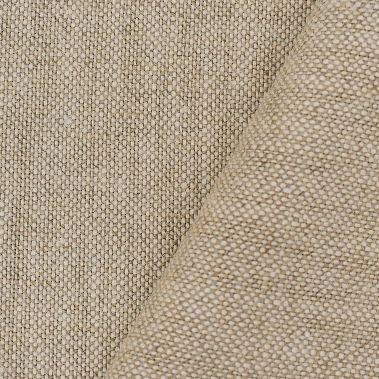 Natural Beige-White Moygashel Woven Irish Linen Home Decorating Fabric By the Yard